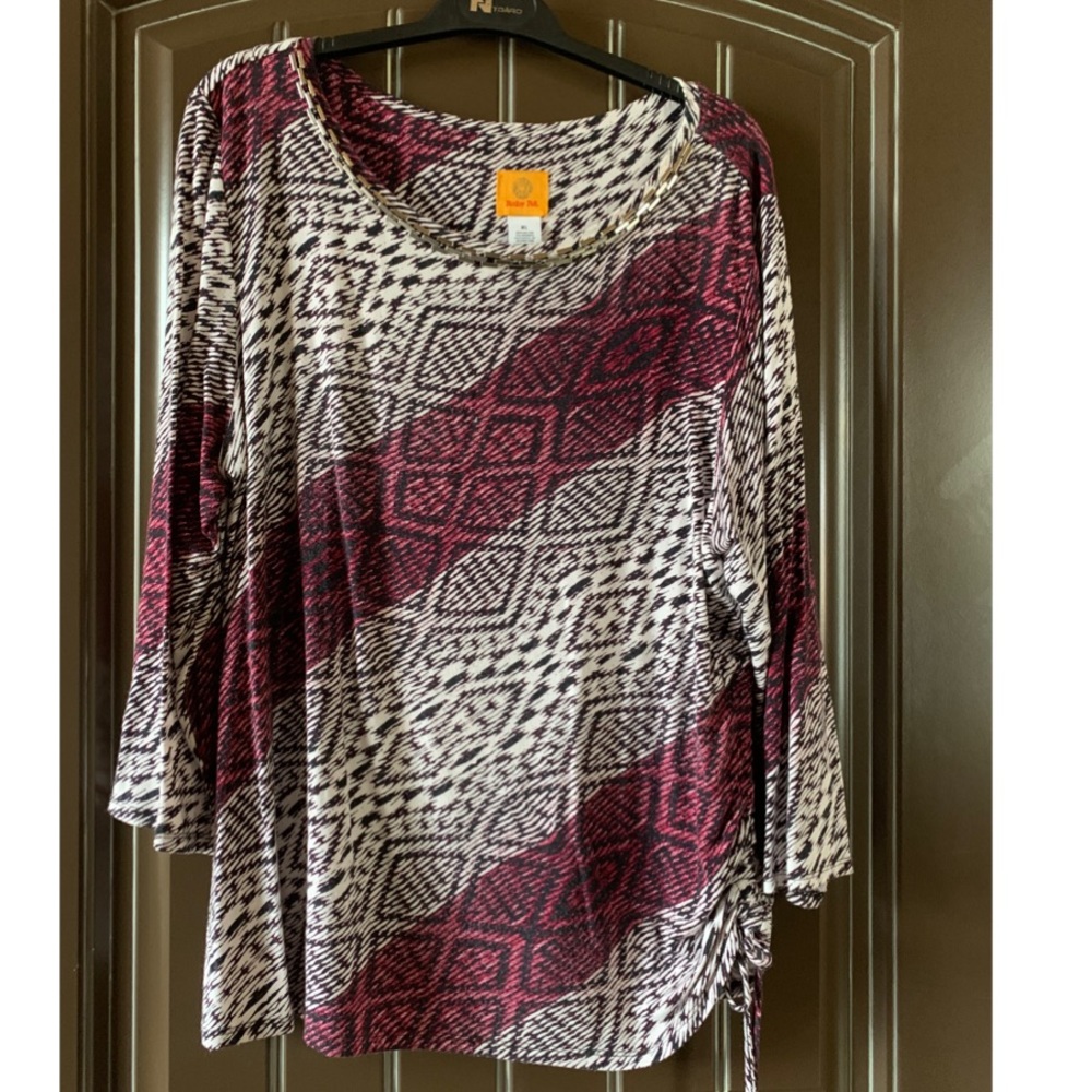 Ruby Rd 3/4 sleeve Top, XL